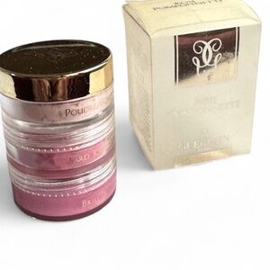 Guerlain Rose Pomponnette Trio – Face Powder, Blush & Lip Gloss – Rare